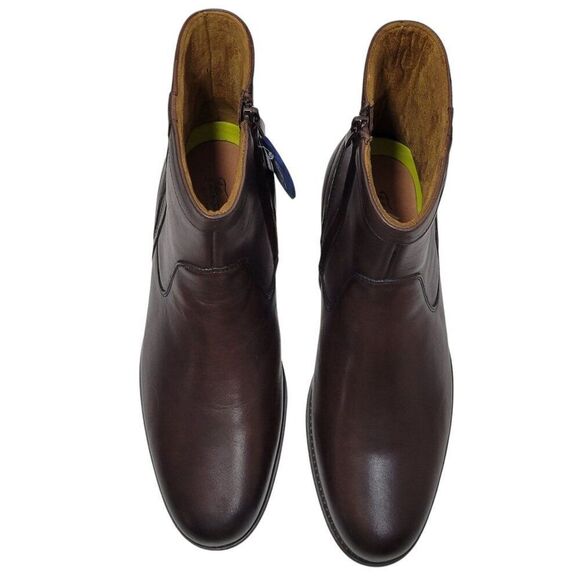 Florsheim Midtown Boot Zip Plain Toe Mens Size 11 D Brown Genuine Leather NEW - Picture 13 of 16